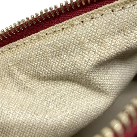 Authentic GUCCI Small Guccissima Red Leather Handbag br434-112025 - Picture 12 of 15